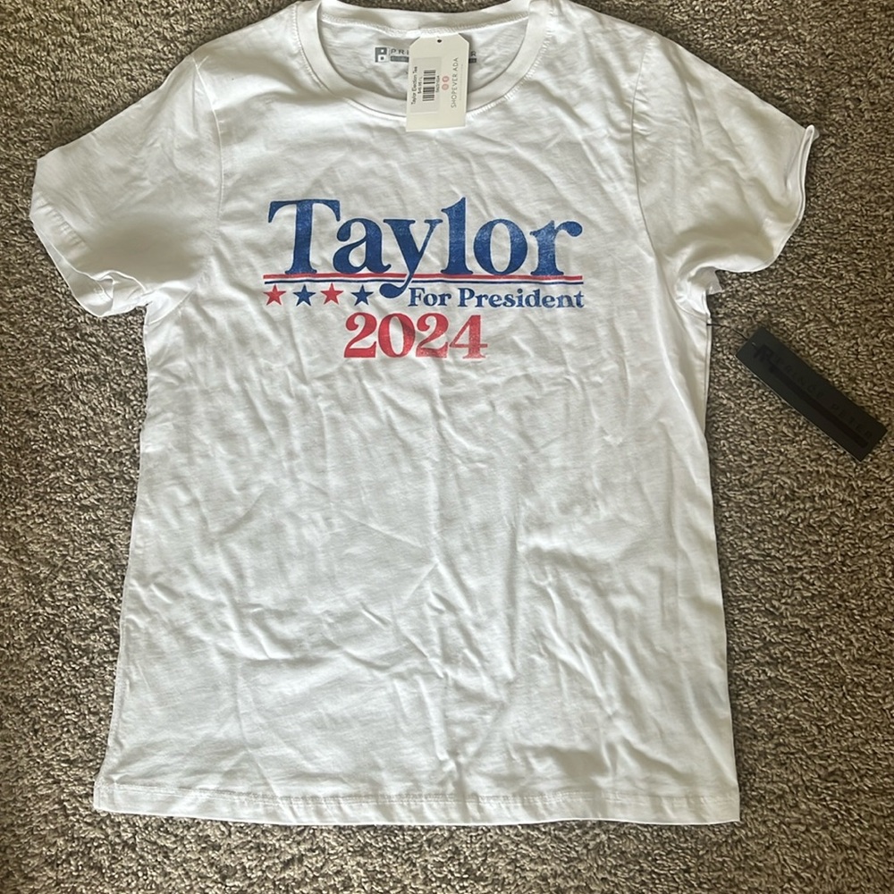 “Taylor for President” white Taylor Swift T-shirt NWT